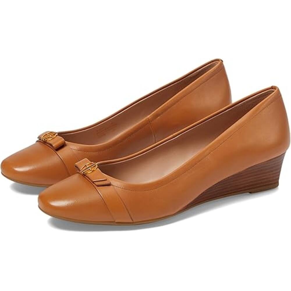 Cole Haan Tan Wedge Pumps